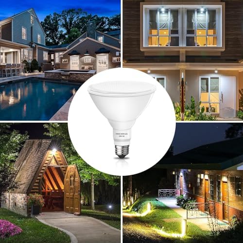 Gonhom Par38 led Flood Lights Outdoor Light Bulb,Dimmable 1800LM,20W Replace up to 200W,Outdoor Flood Light Bulbs for Backyard,Garage,Porch,Garden,2 Pack 5000K Daylight - Image 7