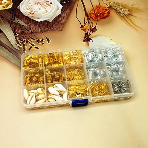 SweetMe 230 Pieces Hair Jewelry for Women Braids, 16 Style Loc Jewelry for Braiding Hair, Cute Pendant Hair Jewels Rings for Dreadlocks Braiding Accessories - Image 2