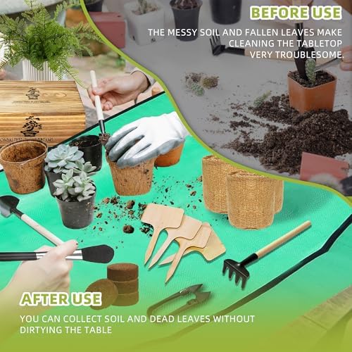 Bonsai Tree Growing Kit - All-in-One plant repotting mat Gardening Tools & User Manual, Unique Gift for Plant Lovers (Seeds Not Included)Gardening Gifts for Women Men Mom Father Birthday Thanksgiving - Image 4