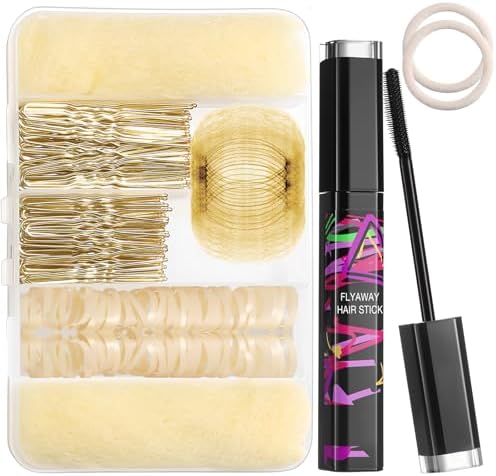 Dance Hair Accessories Kit: Invisible Hair Net, Hair Bobby Pins & Flyaway Tamer - For Professional Dance Competition (Ballet, Wedding, Flight Attendant, Work) by YGQQOY