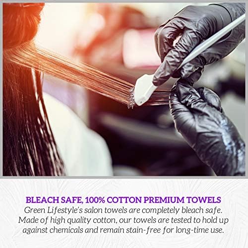 GREEN LIFESTYLE Black Bleach Proof Towels Bulk Sets 100% Cotton 16' X 25' Premium Spa Quality, Super Soft and Absorbent for Gym, Pool, Spa, Salon and Home 12 Pack - Image 4