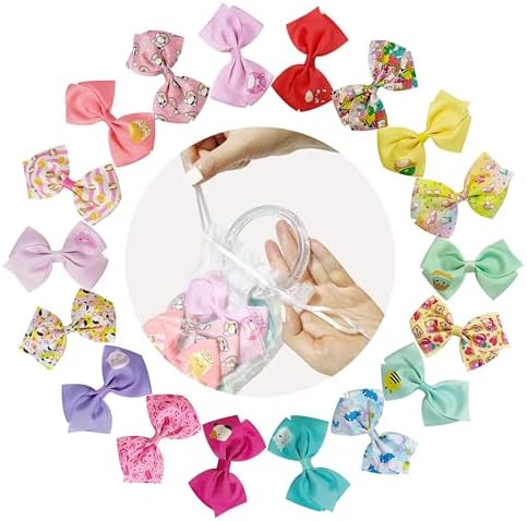 LUV HER Special Squishmallows Hair Accessories for Girls -18pc Hair Bow with Aligator Clips, Age 8+ - Image 5