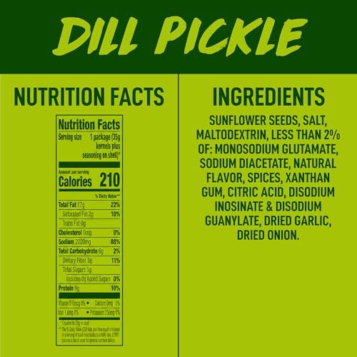 BIGS Sunflower Seeds Variety Pack, Original, Hidden Valley Zesty Ranch & Vlasic Dill Pickle Flavored Sunflower Seeds, 12 Individual Packets for On-the-Go Snacking, 2.75 oz. Each (Pack of 2) - Image 2