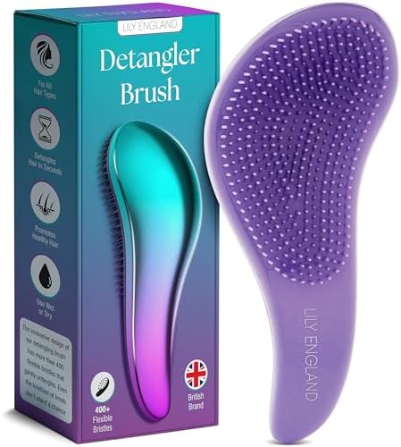 Lily England Detangler Brush for Women & Toddlers, Wet & Dry Hair Brush by LilyEngland