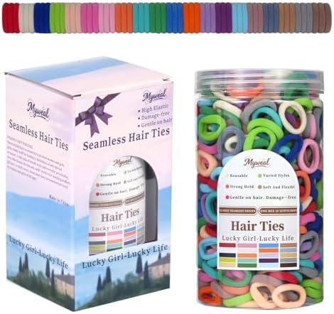 500PCS Baby Hair Ties No Damage, Toddlers Hair Bands for Little Girls Kids by Unknown