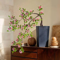 Large Artificial Bonsai Tree Artificial Flowering Tree Indoor Faux Decorative Plant for Living Room Home Office Décor Lifelike Branching & Natural Leaf Color Tree Madagascar Almond Style (Rose Red) by Unknown