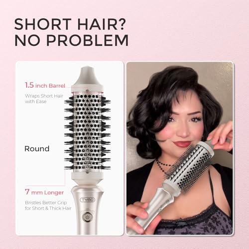 TYMO Thermal Brush Curling Brush, STYLUX 1.5" Heated Round for Blowout Look - Image 4