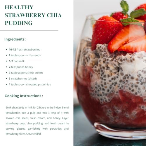 Nutriwish Chia Seeds 35.2 oz (1kg) | 100% Natural, Superfood & Keto-Friendly | Perfect for Smoothies, Puddings & Baking - Image 4