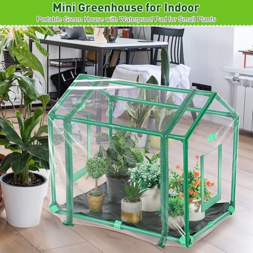Mini Greenhouse with Potting Mat for Indoor Plant, Portable Greenhouse - Image 5