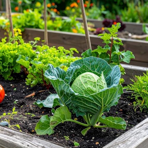 1000 Live Cabbage Seeds, Vegetable Garden Seeds - Image 4
