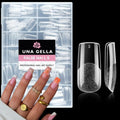 UNA GELLA Medium Square Soft Gel Nail Tips 216pcs by UNAGELLA