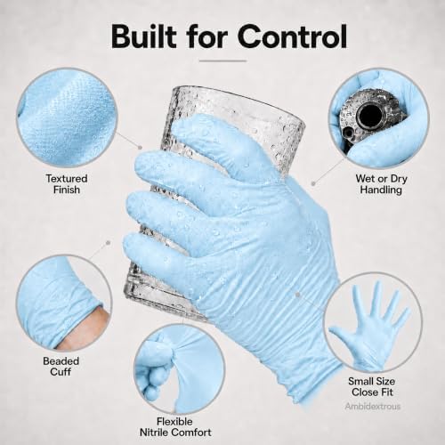 ForPro Disposable Nitrile Gloves, Chemical Resistant, Powder-Free, Latex-Free, Non-Sterile, Food Safe, 4 Mil - Image 4