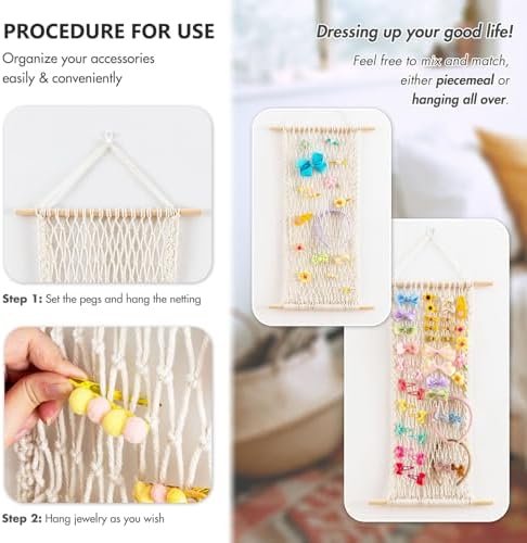 Pretty Jolly Hair Clips Accessories Organizer BEIGE - Image 3