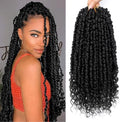 Passion Twist Crochet Hair 16" 1B Pre-Twisted 9Packs by Pofworld