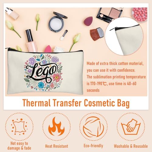 Legigo Blank Canvas Bags Zipper Pouch Makeup Bags Pencil Pouch Bulk - Image 3