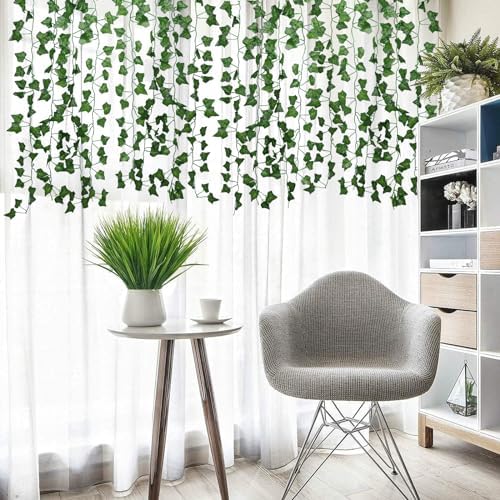 RECUTMS Artificial Fake Ivy Vines Garlands for Room Decor（36 Pack 258Ft） - Image 4