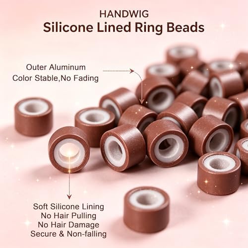 500Pcs Bulk 5mm Silicone Micro Ring Beads, Black Salon - Image 4