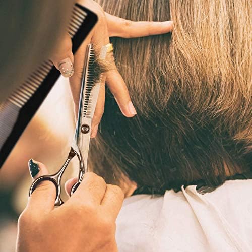 Hair Cutting Scissors Thinning Shears- Fcysy Professional Barber Sharp Hair Scissors Hairdressing Shears Kit with Haircut Accessories in Leather Case for Cutting Styling Hair for Women Men Pet - Image 6