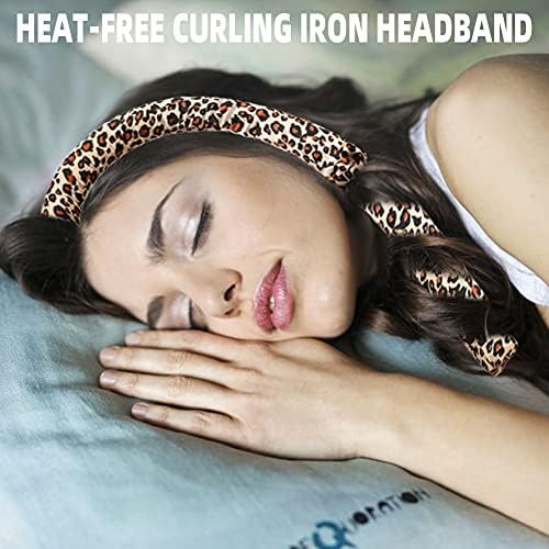 BATOUDE Heatless Curling Rod Headband No Heat Silk Ribbon Curling Rod Hair Roller Curls with Hair Claw Clip Lazy Natural Soft Wave DIY Hair Rollers Styling Tool for Sleep in Overnight (Bao) - Image 3