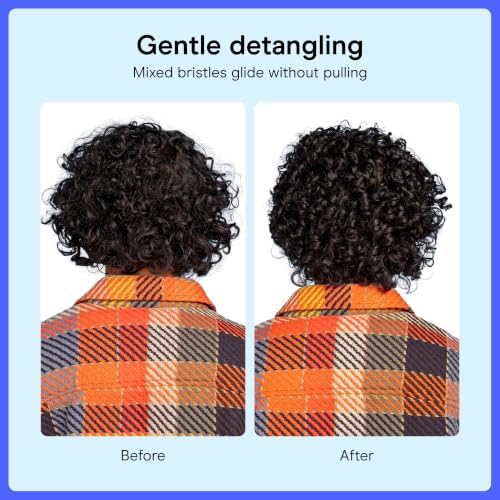 Conair Curl Define Pro Detangling Hair Brush, Loose Curls & Short Hair - Image 3