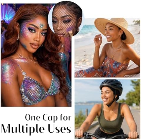 Dreamlover Black Mesh Wig Caps, Hair Nets for Sleeping, 3 Pieces - Image 5
