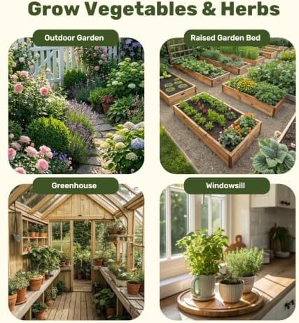 LUSH&DEW SeedStack Starter Pair, Gardening Gifts, 38 Type Veggie Herb Seeds - Image 5