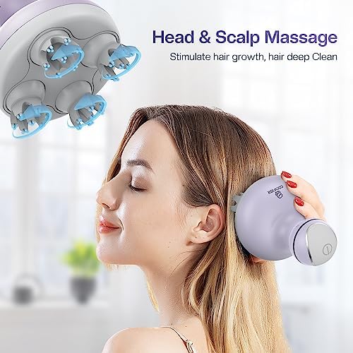 COMFIER Electric Scalp Massager with Mutlti-Modes Vibration, Portable Handheld Head Scratcher for Hair Growth,Waterproof Head Massager for Full Body,Dog Cat Massager for Deep Clean and Stress Relax - Image 2