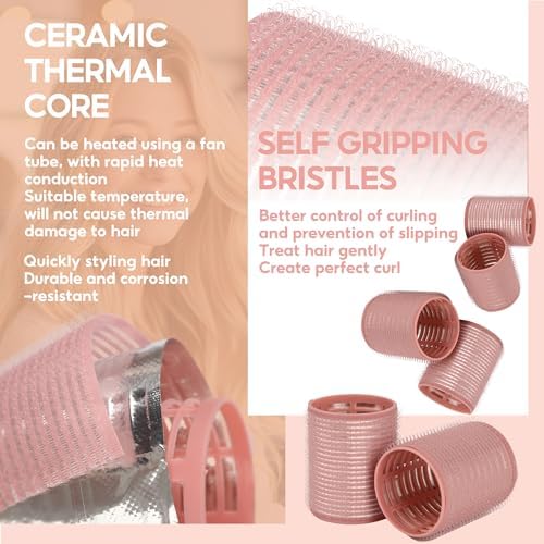 Ceramic Thermal Hair Rollers,9 Pcs Set for Women Styling - Image 4