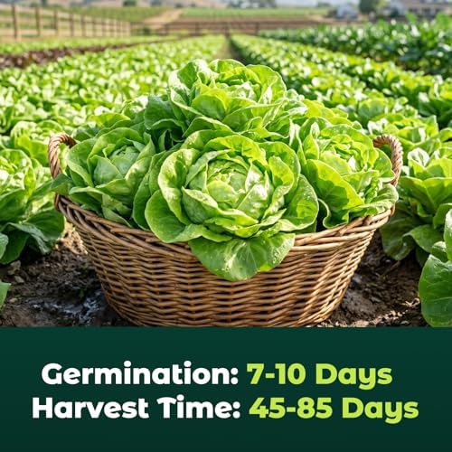 Buttercrunch Lettuce Seeds – 2500 Heirloom Seeds for Planting, Butter Lettuce Seeds for Indoor Outdoor Hydroponic Home Garden - Image 4