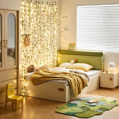 9.8Ft x 6.5Ft 200LED Artificial Ivy Fairy Lights with Remote,Fake Plant Vines Curtain String Light For Home Bedroom Living Room wall Wedding Christmas Party Office Coffee Farmhouse Dorm outdoor Decor - Image 3