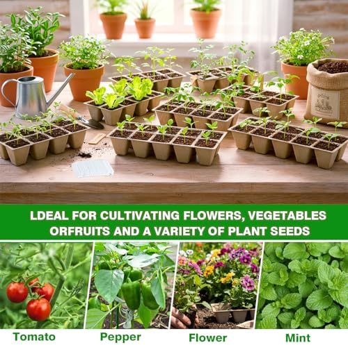 240 Cells Seed Starter Tray, Plant Starter Kit for Seedlings - Image 3