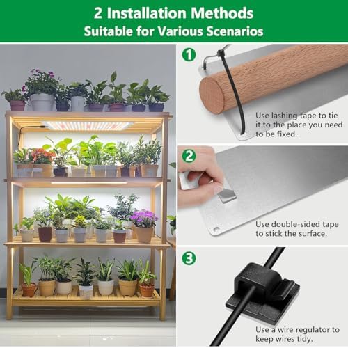 Seed Starting Grow Light, 552 LED Full Spectrum Plant Lamp 4 Panel - Image 5