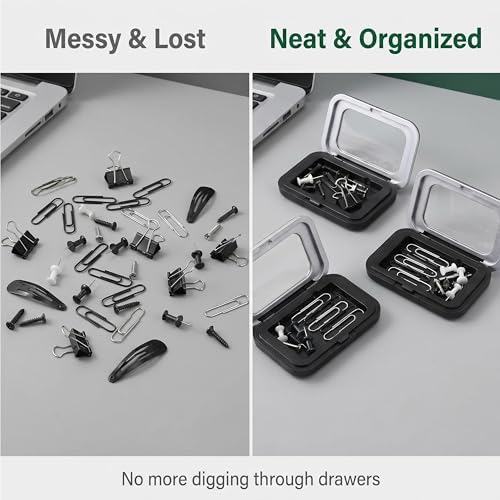 3 Pack Magnetic Bobby Pin Holder - Portable Magnet Organizer for Hair Pins, Paperclips & Small Metal Accessories, Travel-Friendly for Makeup Bag, Vanity & Office - Image 7