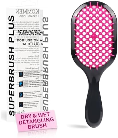 Detangling Brush,1 Pack Detangler Brush, Gentle & Effective Detangling on Wet or Dry Fragile Hair Types,Ultra-light, Detangling Brsuh ventilated and antistatic hairbrush (Wine Red) by Mejglrc