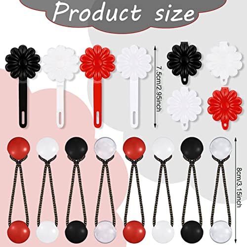 Jutom 72 Pcs Hair Barrettes Balls for Girls Self Hinge Hair Ties - Image 2