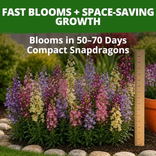 HOME GROWN Fairy Snapdragon Seeds, 14,000 Seeds, Linaria maroccana - Image 2