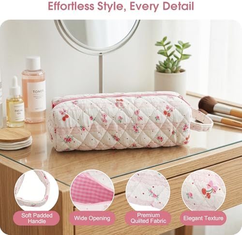 Quilted Hair Tools Travel Bag, Hair Styling Accessories, Travel Essentials - Image 6