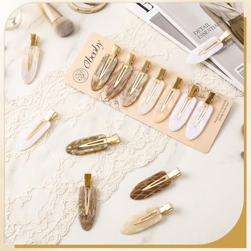 obeoby 14 Pcs No Crease Hair Clips For Women Girls Makeup Styling, 2.36 In - Image 5