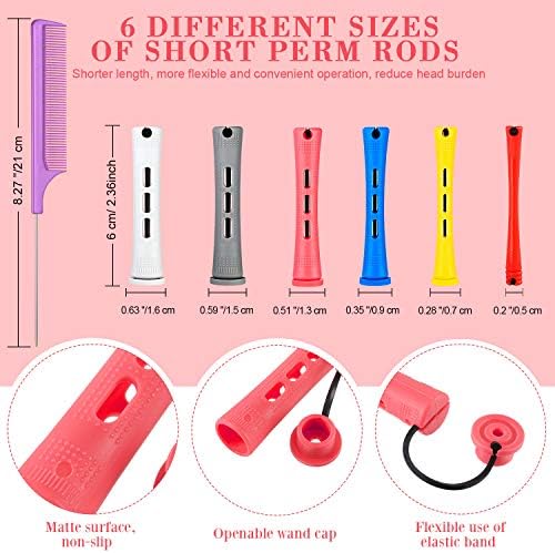 Willbond 72-Piece Hair Perm Rods Kits, Short Cold Wave Hair Rollers - Image 2