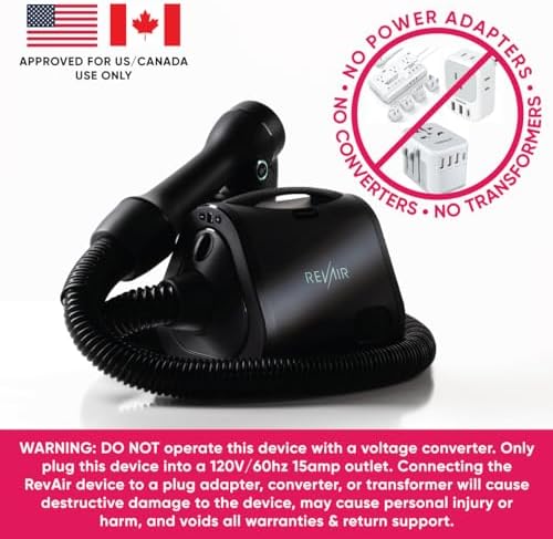 RevAir Reverse-Air Hair Dryer - Innovative Quick-Drying Hair Dryer for Curly, Wavy & Straight Hair - Revolutionary Reverse Blow Dryer -Hairdryer to Reduce Heat Damage & Styling Time - Image 4