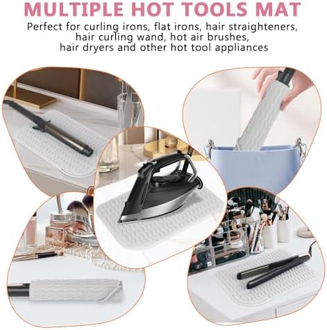 Larger Size Silicone Heat Resistant Mat for Hair Tools(12" x 9") - Image 5
