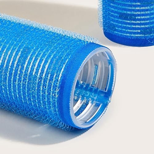 Blue Self Grip Hair Rollers, Heatless Hair Roller Sets with Clips for Long Medium Short Thick Fine Thin Hair Volume Hair Rollers - Image 7