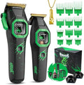 SUPRENT FANGS Professional Barber Clippers - High-Performance 13,000 RPM Vector Motor Hair Clipper Barber Trimmer Set, Professional Haircutting Kit with AI Speed Control, Patented U-Teeth Blade(black) by SUPRENT