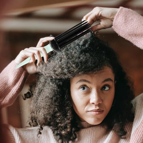 Green Plastic Curling Comb Hair Volume Tool for Defined Curls and Styling - Image 6