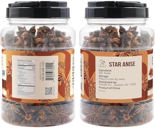 Soeos Star Anise, Star Anise Whole, Anise Seeds, NON-GMO Verified，8 Ounce - Image 2