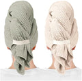 ROLSHOL 2-Pack Large Microfiber Hair Towel Wraps for Women, 27 × 39 in by ROLSHOL
