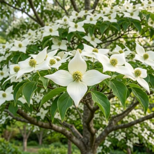 Kousa Japanese Dogwood Tree - Cornus Kousa in Quart Pot - 6-12" Tall, Live Tree for Pollinator Gardens and Patios - Image 4