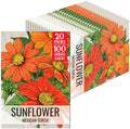 Seed Needs Mexican Sunflower Seeds to Plant Cut Flowers - 20 Packs by SeedNeeds