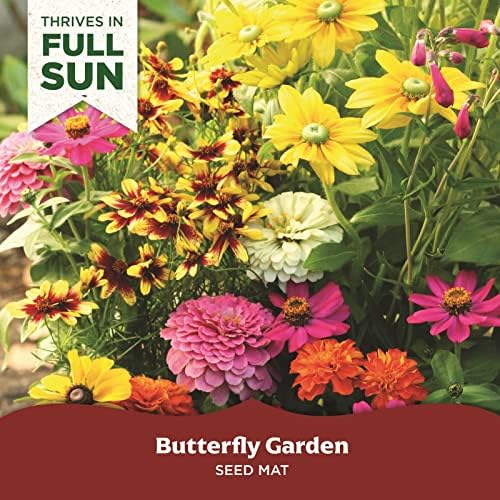 Seed Mat - Easy to Plant and Grow Garden Seeds - Creates Fragrant, Vibrant Flower (Butterfly Garden) - Image 2