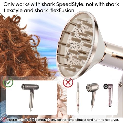 Hair Dryer Diffuser for Shark SpeedStyle/SpeedStyle Pro - Image 2